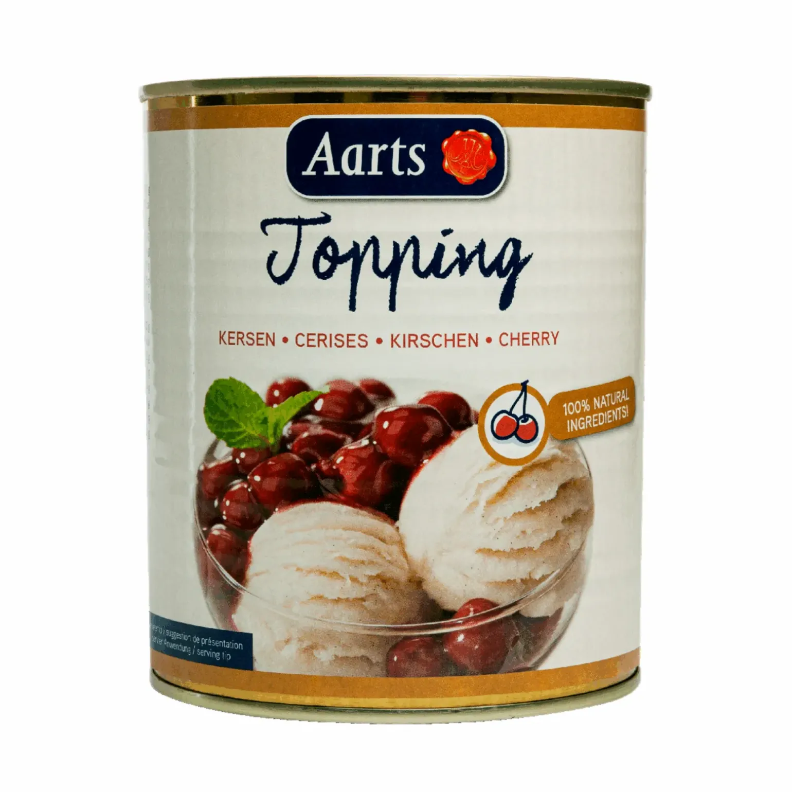 Aarts Kersen Topping blik (12 x 1 liter)