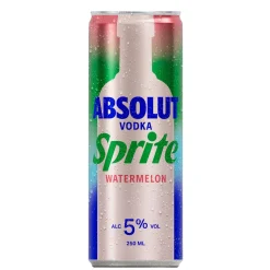 Absolut Vodka & Sprite Watermelon blik (12x 250ml)