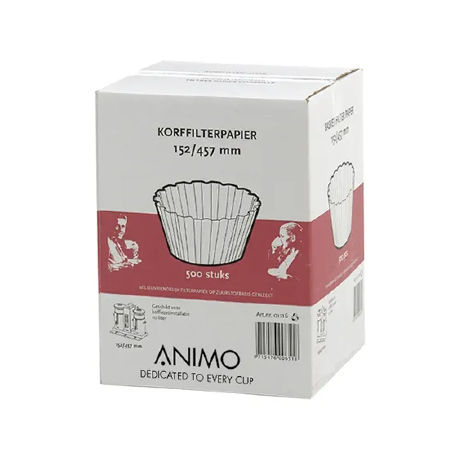 Animo Korffilterpapier 152/457 (500 stuks)