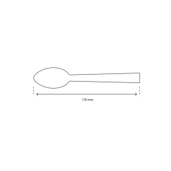Bamboe Lepel Bio 170mm (100 stuks)
