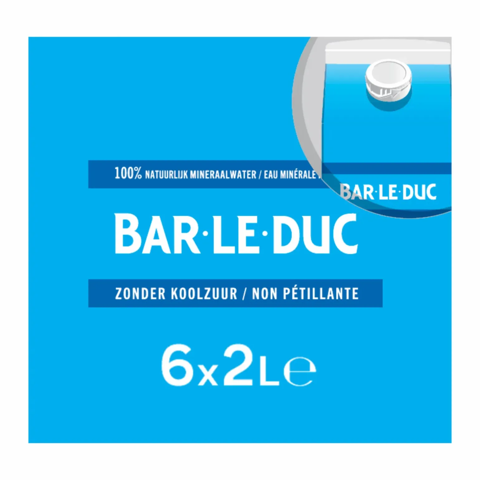 Bar Le Duc Natuurlijk Mineraalwater Koolzuurvrij (6 x 2 liter)