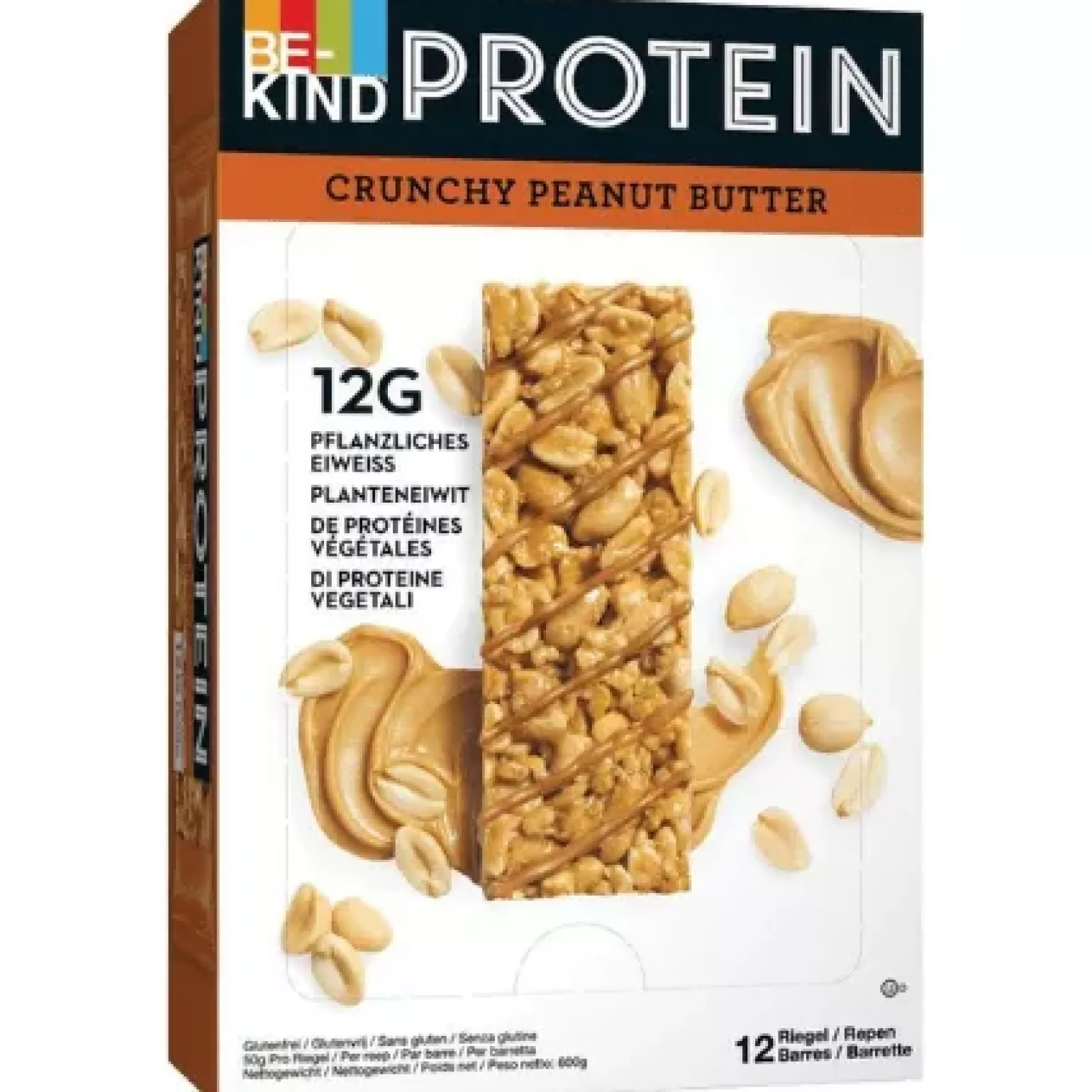 Be-Kind Protein Crunchy Peanut Butter (12x50gr)