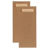 Bestekzakje Pochette Kraft met Naturel Servet (600 stuks)
