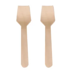 Biodore IJslepeltje Hout FSC 95mm in Zichtdoosje (100 stuks)