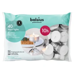Bolsius Maxi Theelichten (40 stuks)