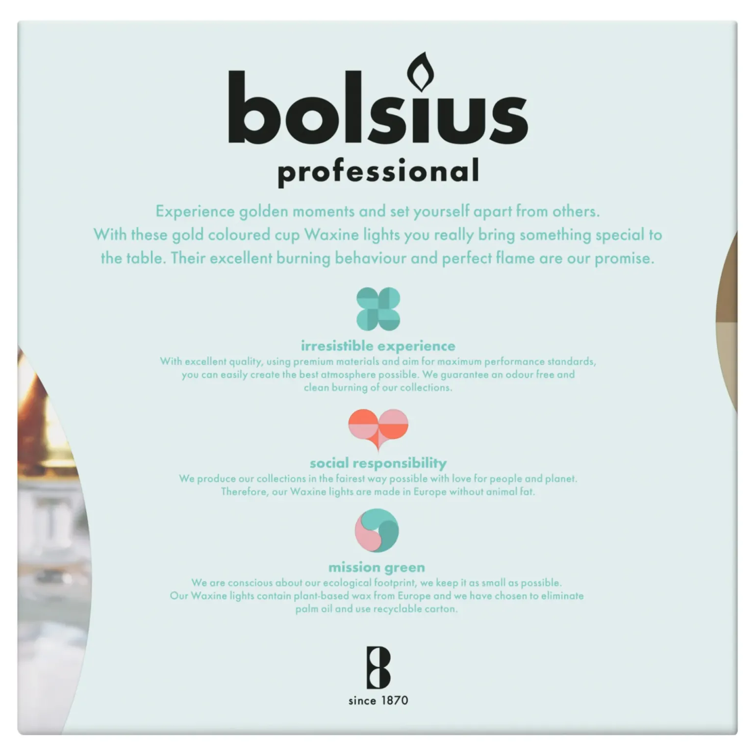 Bolsius Professional Waxinelichten 6 uur (500 stuks)
