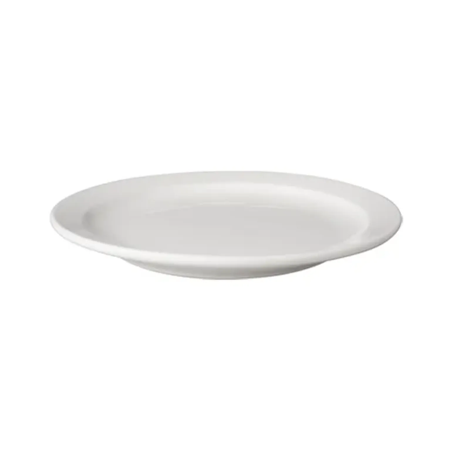 Bord Wit Plat 21 cm Smalle Rand Budgetline (6 stuks)