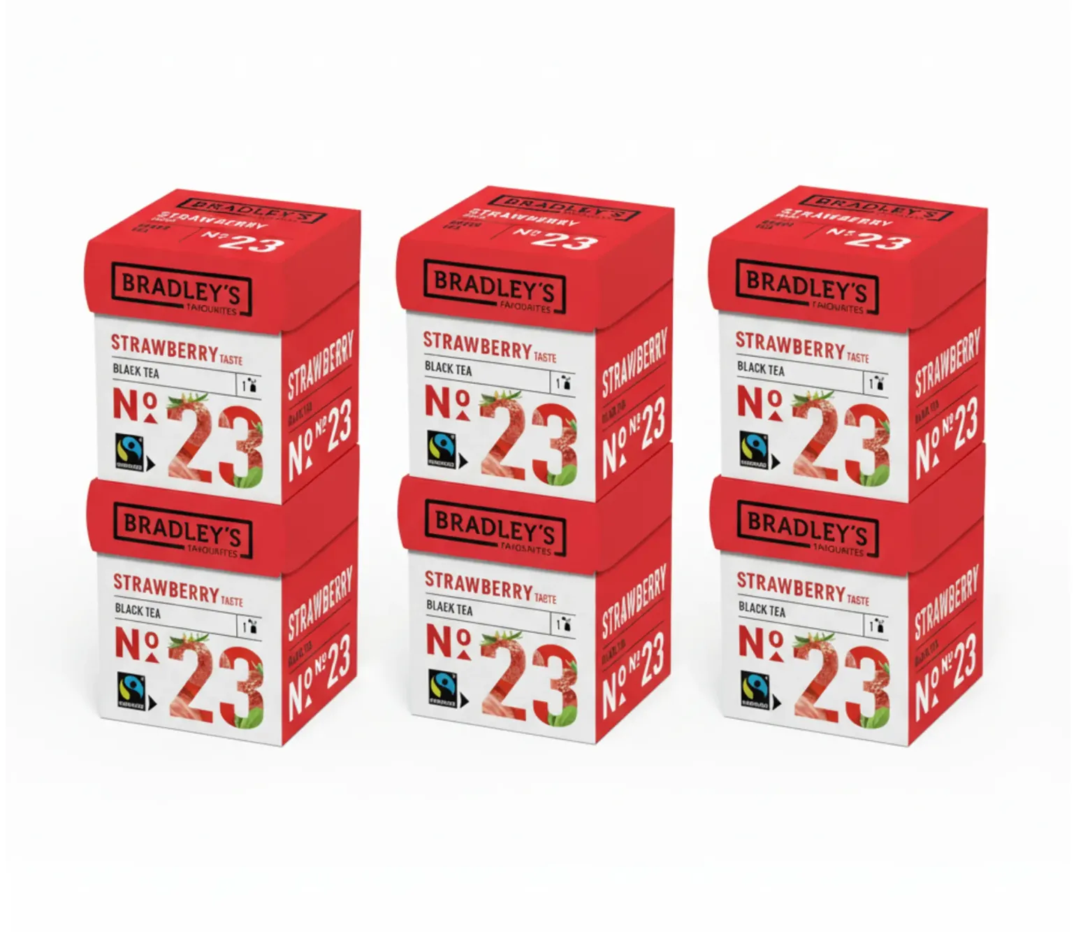 Bradley’s Favourites Black Tea Strawberry No. 23 (72x 2g)