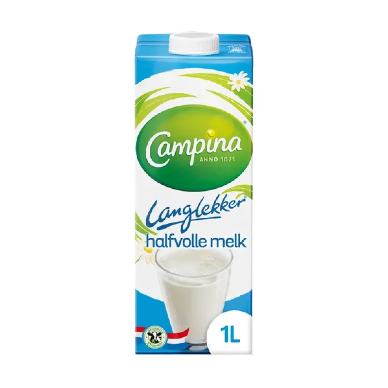 Campina langlekker halfvolle melk pak (12x 1 liter)