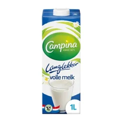 Campina Langlekker Volle Melk Pak (12x 1 liter)