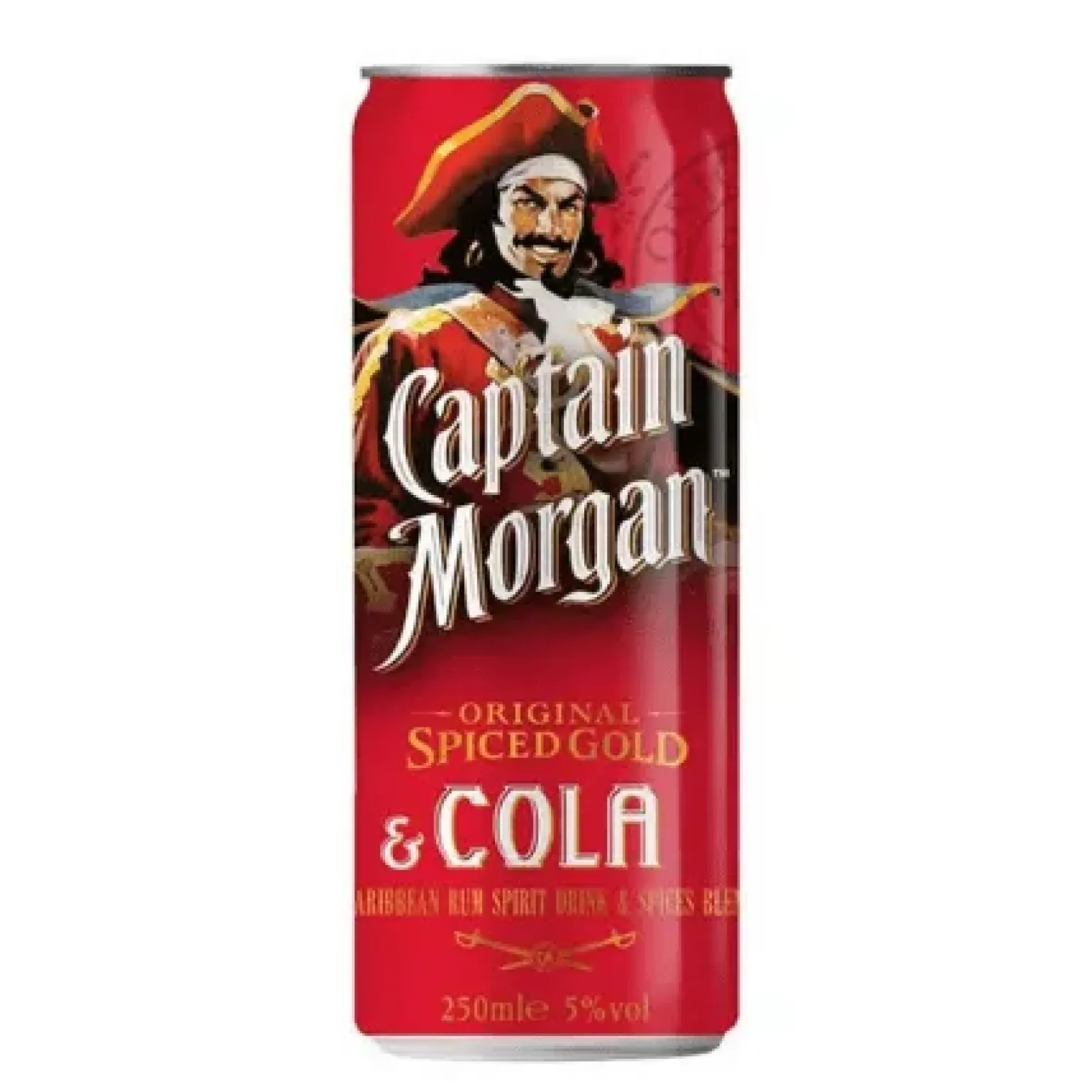 Captain Morgan & cola blik (12x 25cl)