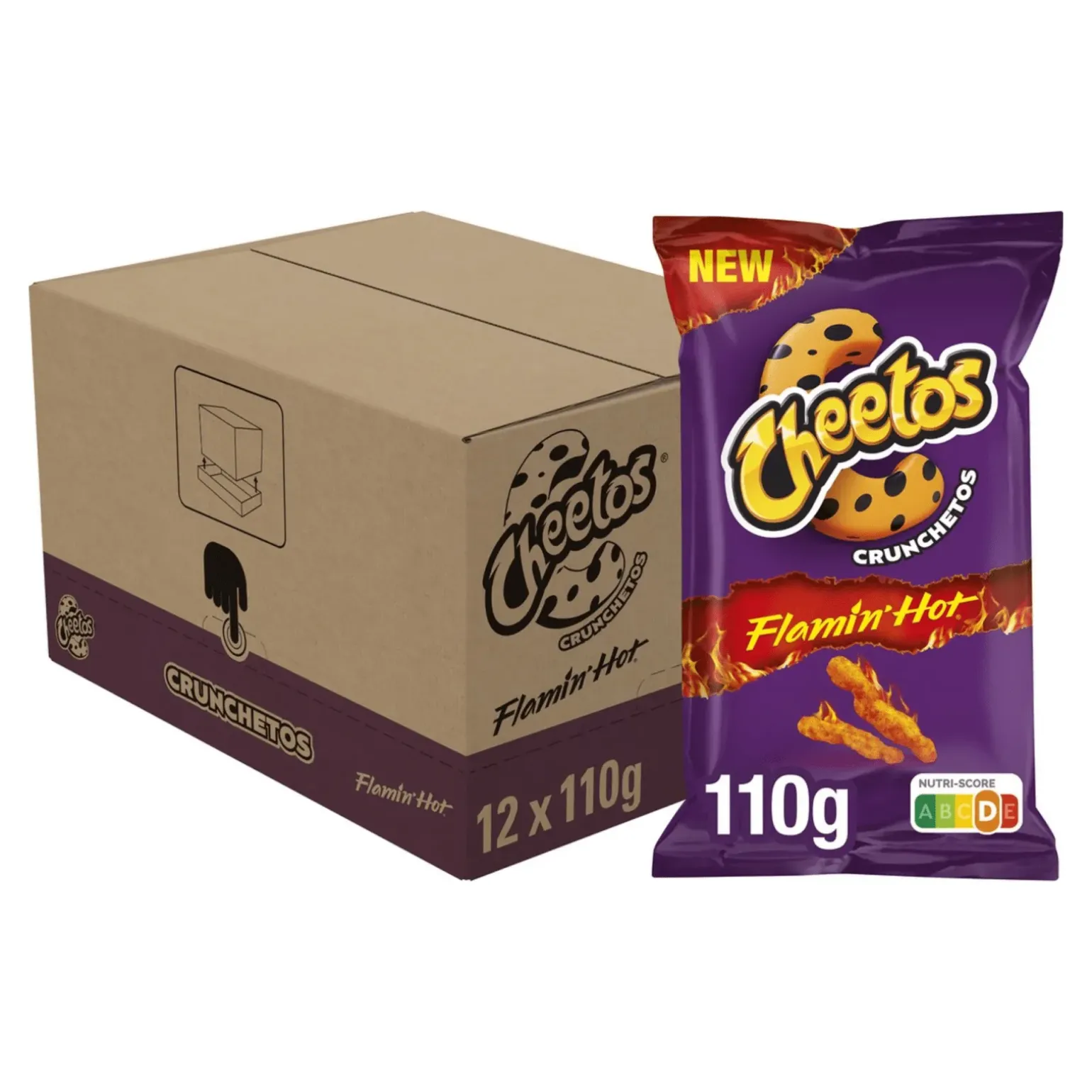Cheetos Crunchetos Flamin’ Hot Zak (12x 110gr)