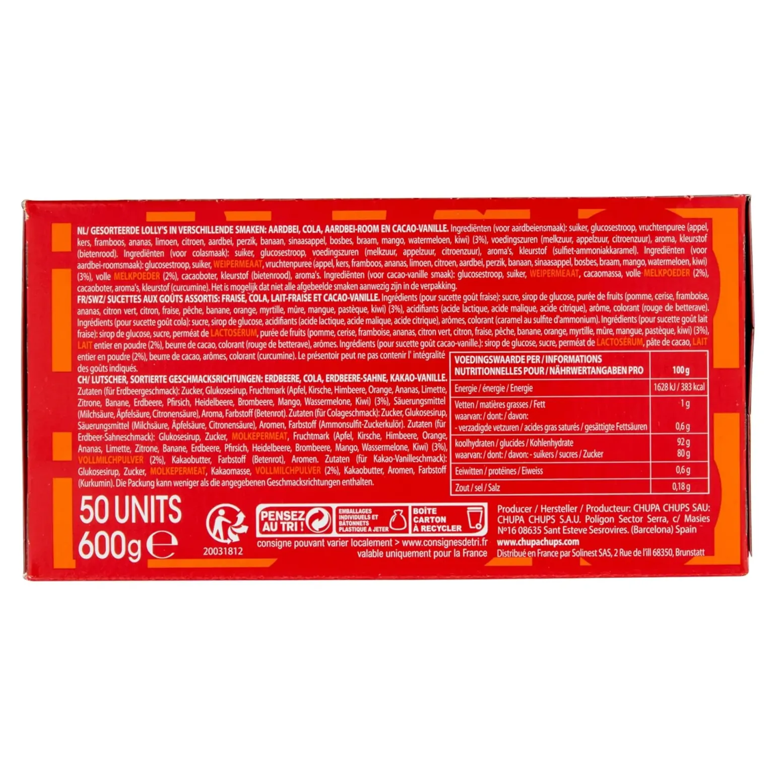 Chupa Chups Lollie The Best Of (50x 12gr)