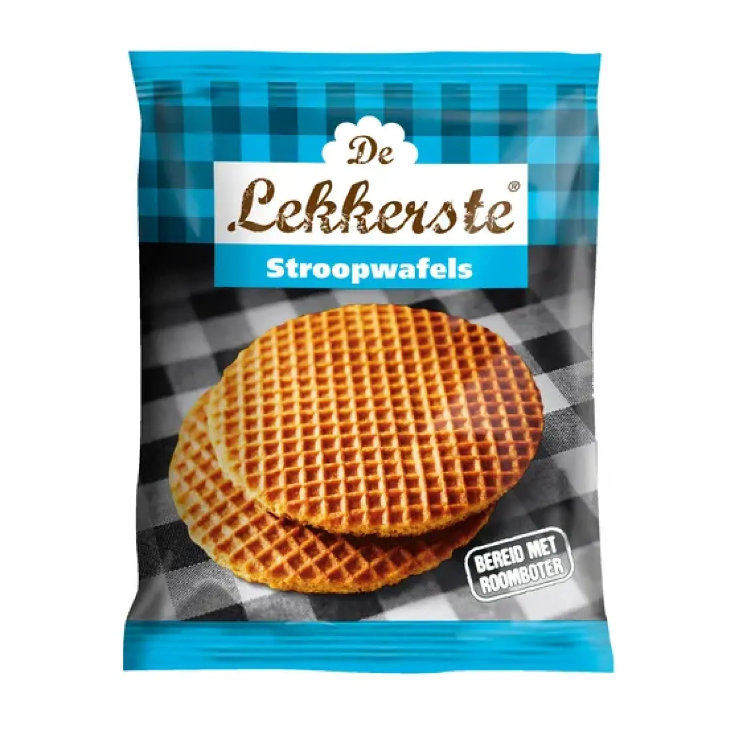 De Lekkerste Roomboter Stroopwafels 80gr (24x 2 stuks)