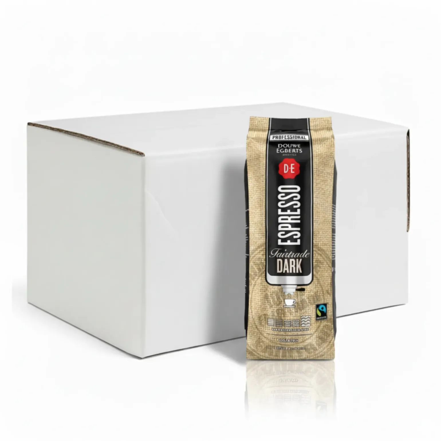 Douwe Egberts Espresso Bonen Fairtrade Dark (6x 1kg)