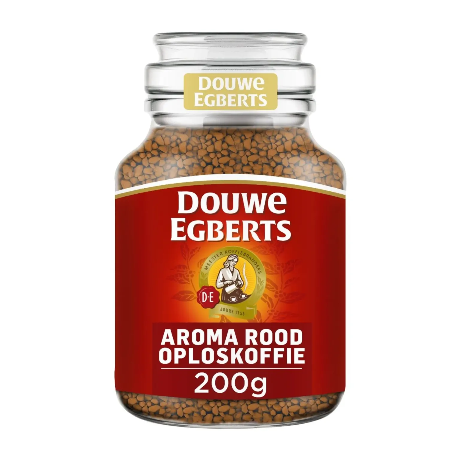 Douwe Egberts Moccona Oploskoffie Aroma Rood (6x200gr)