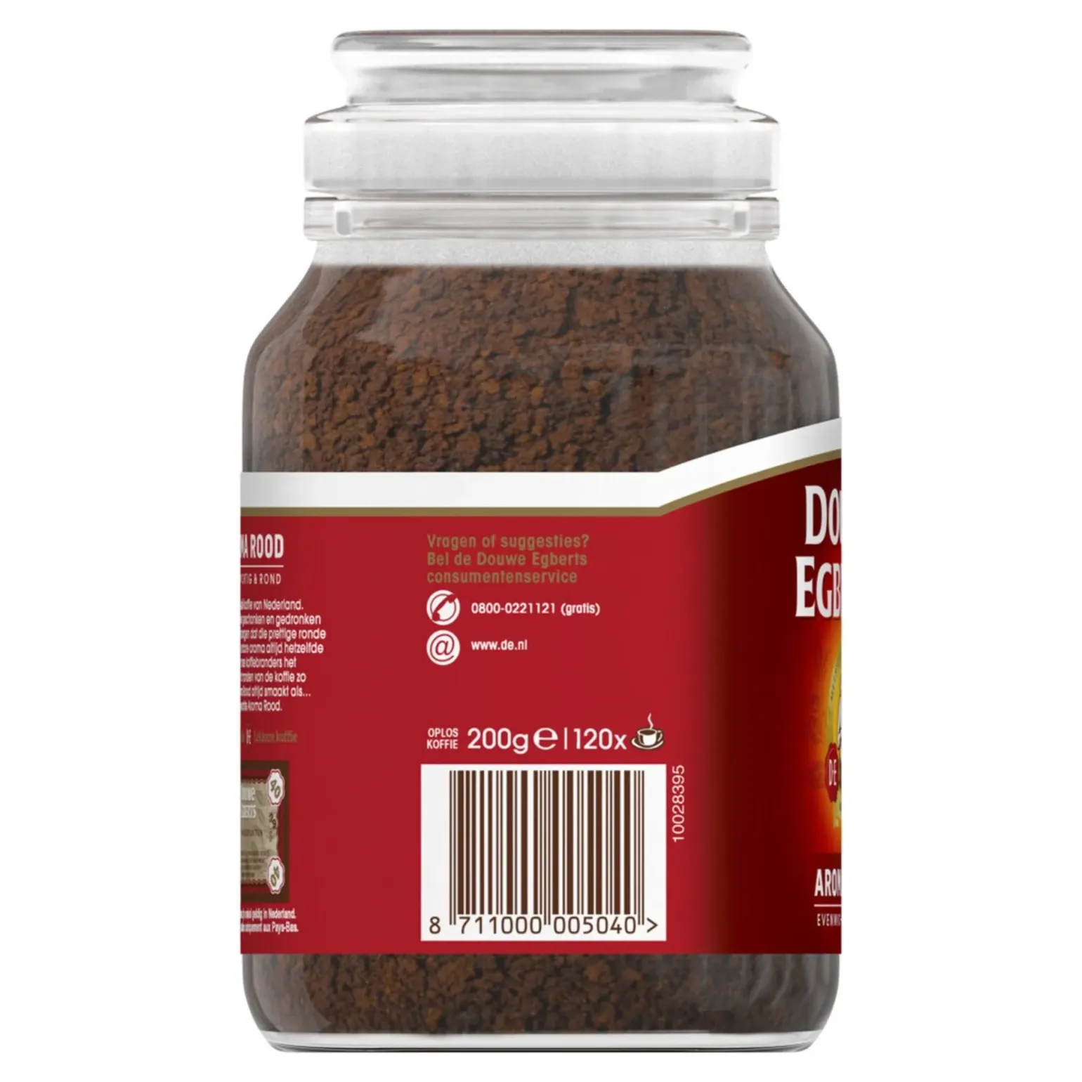 Douwe Egberts Moccona Oploskoffie Aroma Rood (6x200gr)
