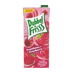 Dubbelfrisss Framboos & Cranberry Pak (8x 1,5 liter)