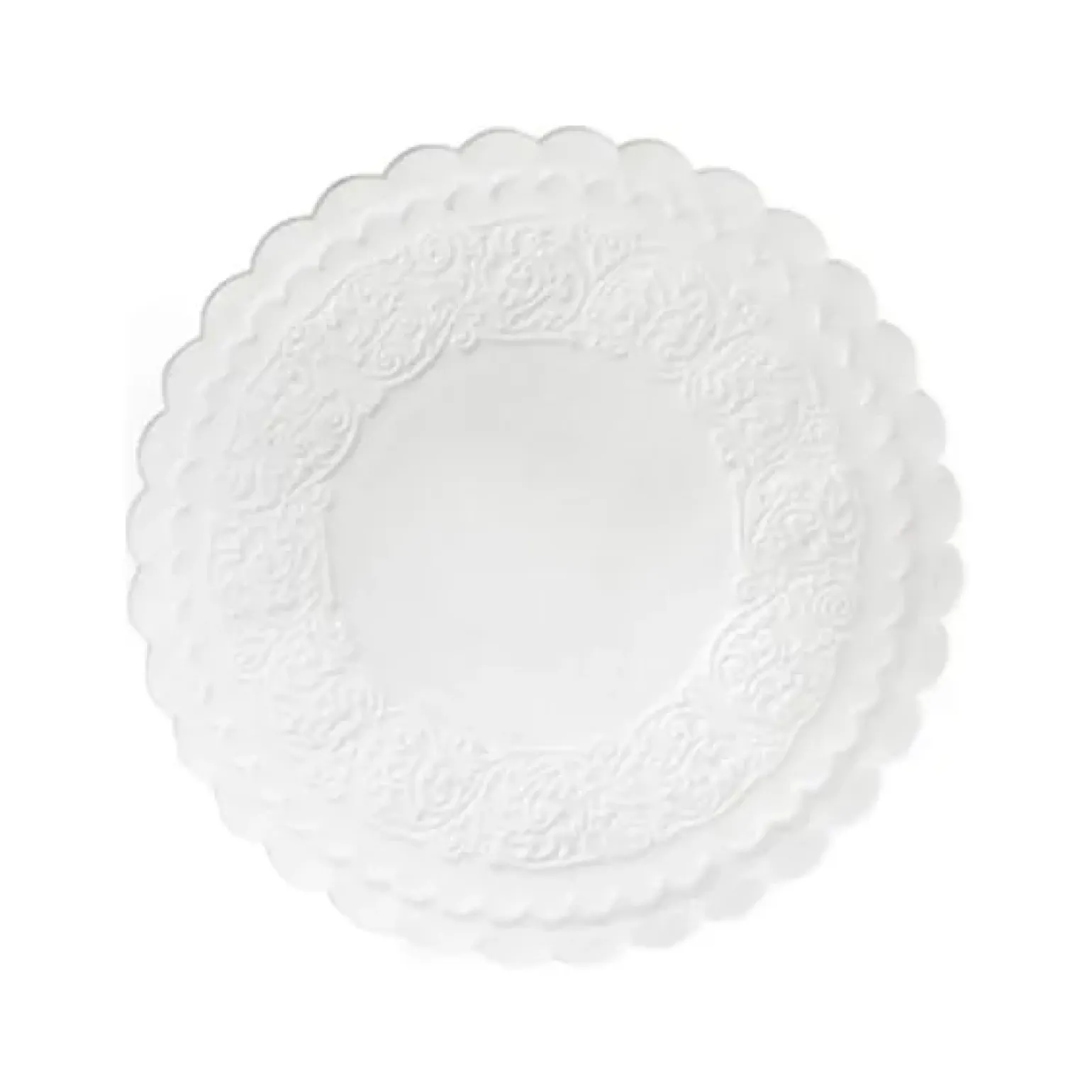 Duni onderzetter 8 laags 9 cm wit tissue (500 stuks)