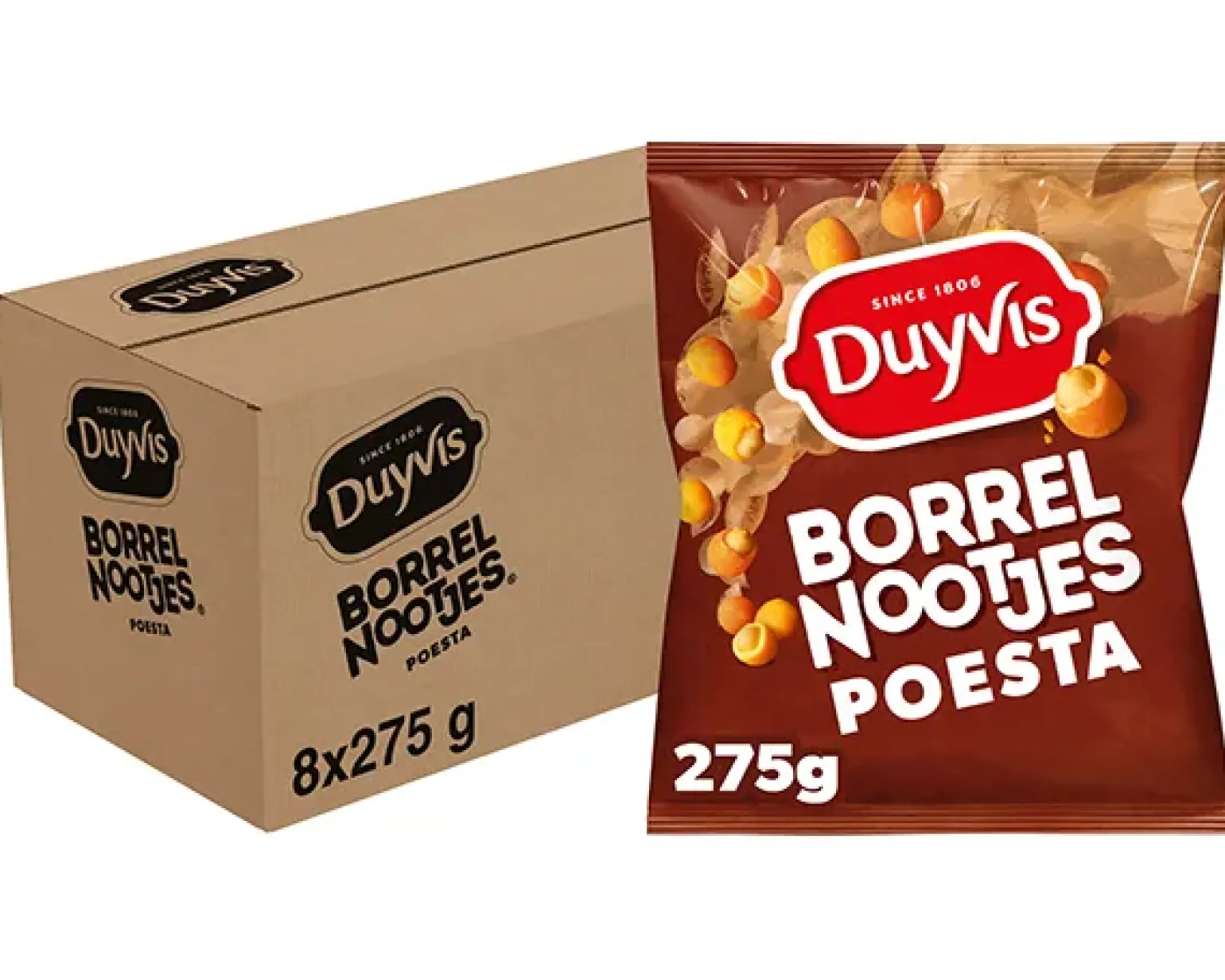 Duyvis Borrelnootjes Poesta (8x 275gr)