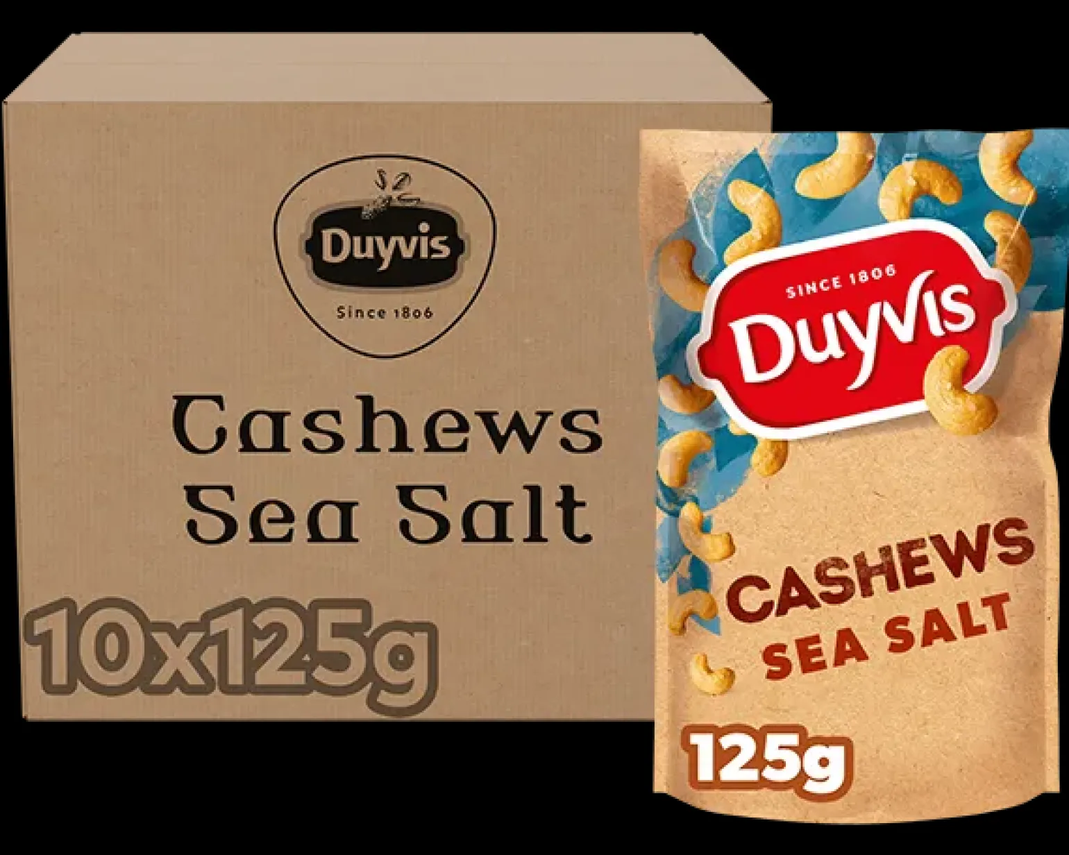 Duyvis Cashews Sea Salt (10x 125gr)
