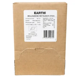 Earth BIO rietsuikersticks (600 stuks)