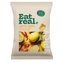 Eat Real Chilli &Amp; Lemon Lentil Chips (10X 95gr)