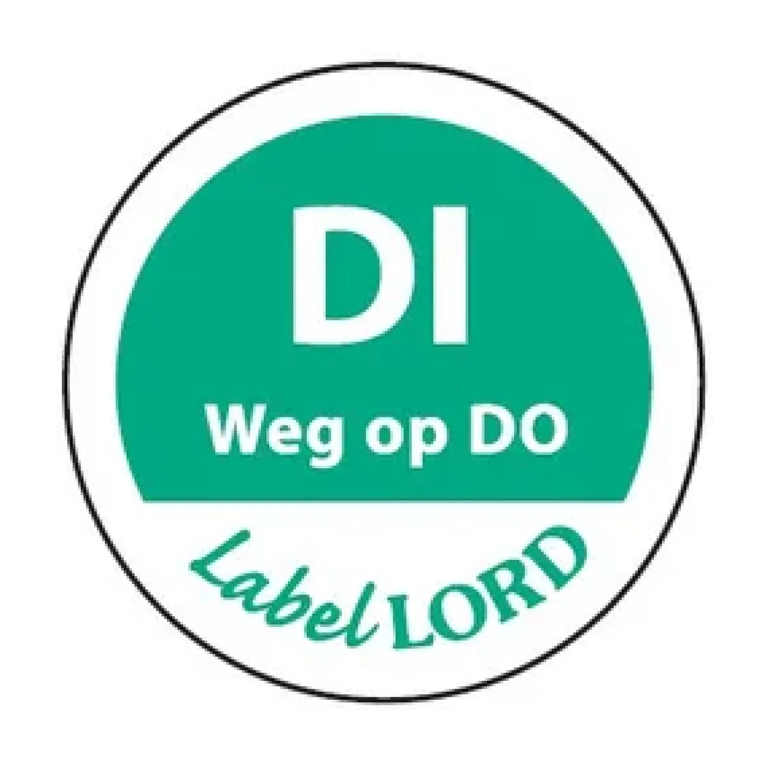 Etiket ‘Dinsdag Weg Op Donderdag’ (500 stuks)