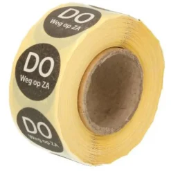 Etiket ‘Donderdag Weg Op Zaterdag’ (500 stuks)