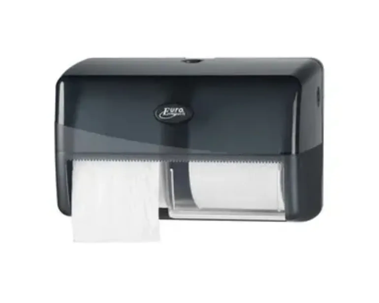 Euro Pearl Black Duo Toiletroldispenser Compact