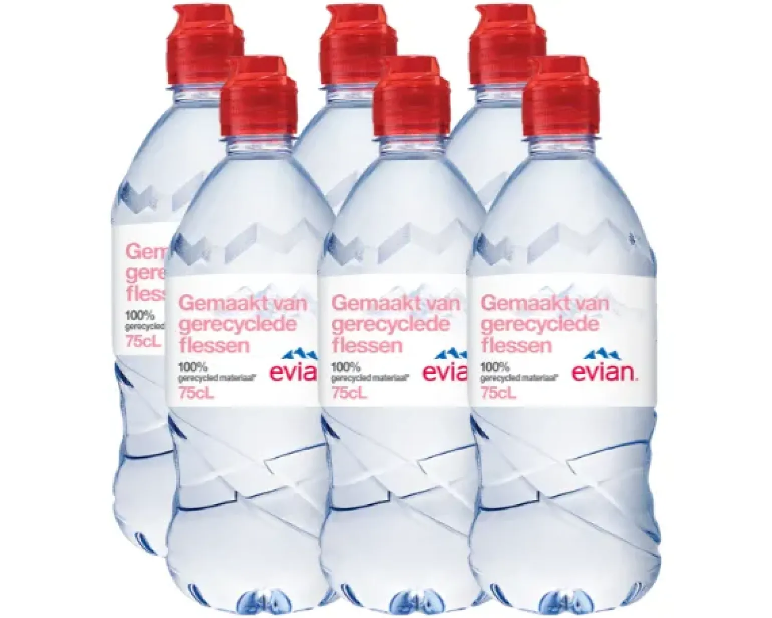 Evian Mineraalwater Pet (6x 75cl)