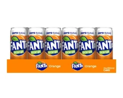 Fanta zero orange blik (24x 33cl)