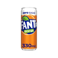 Fanta zero orange blik (24x 33cl)