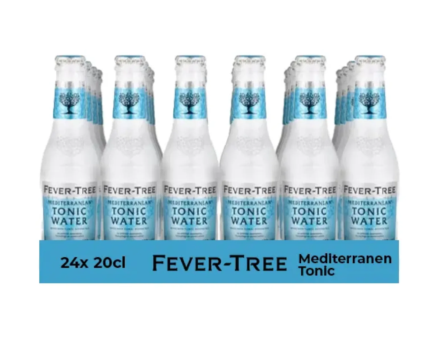 Fever tree mediterranen tonic water flesje (24x 20cl)