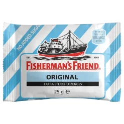 Fisherman’s Friend Extra Strong Suikervrij Blauw (24x 25gr)