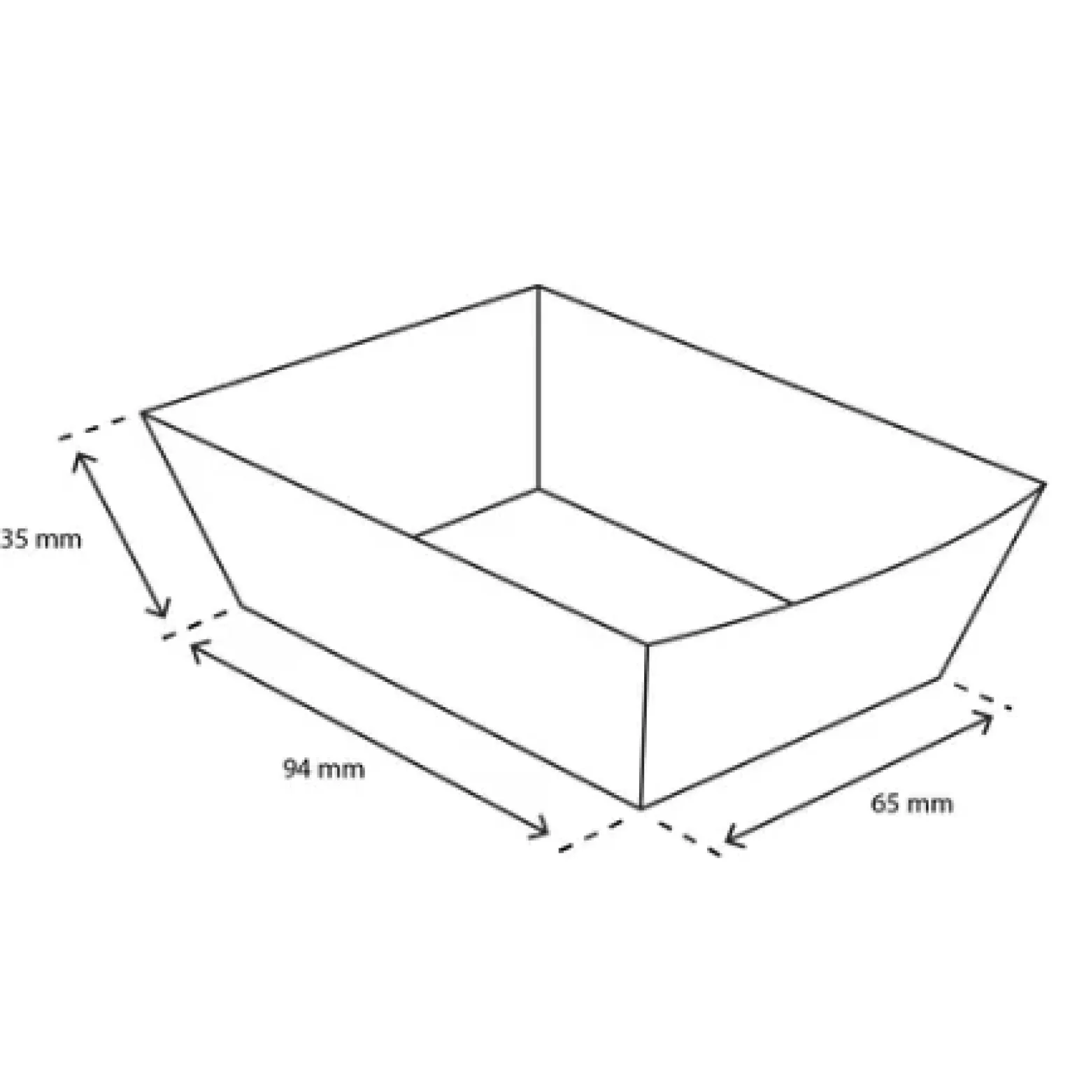 Frietbakje A7 kraft/wit BIO (400 stuks)