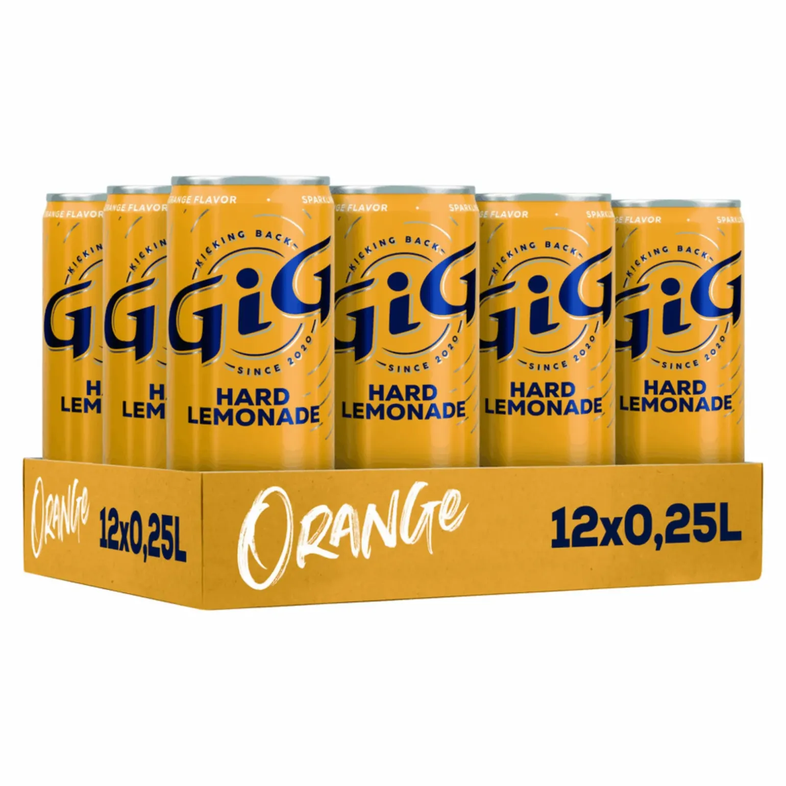 GiG Hard Lemonade Orange blik (12x 25cl)
