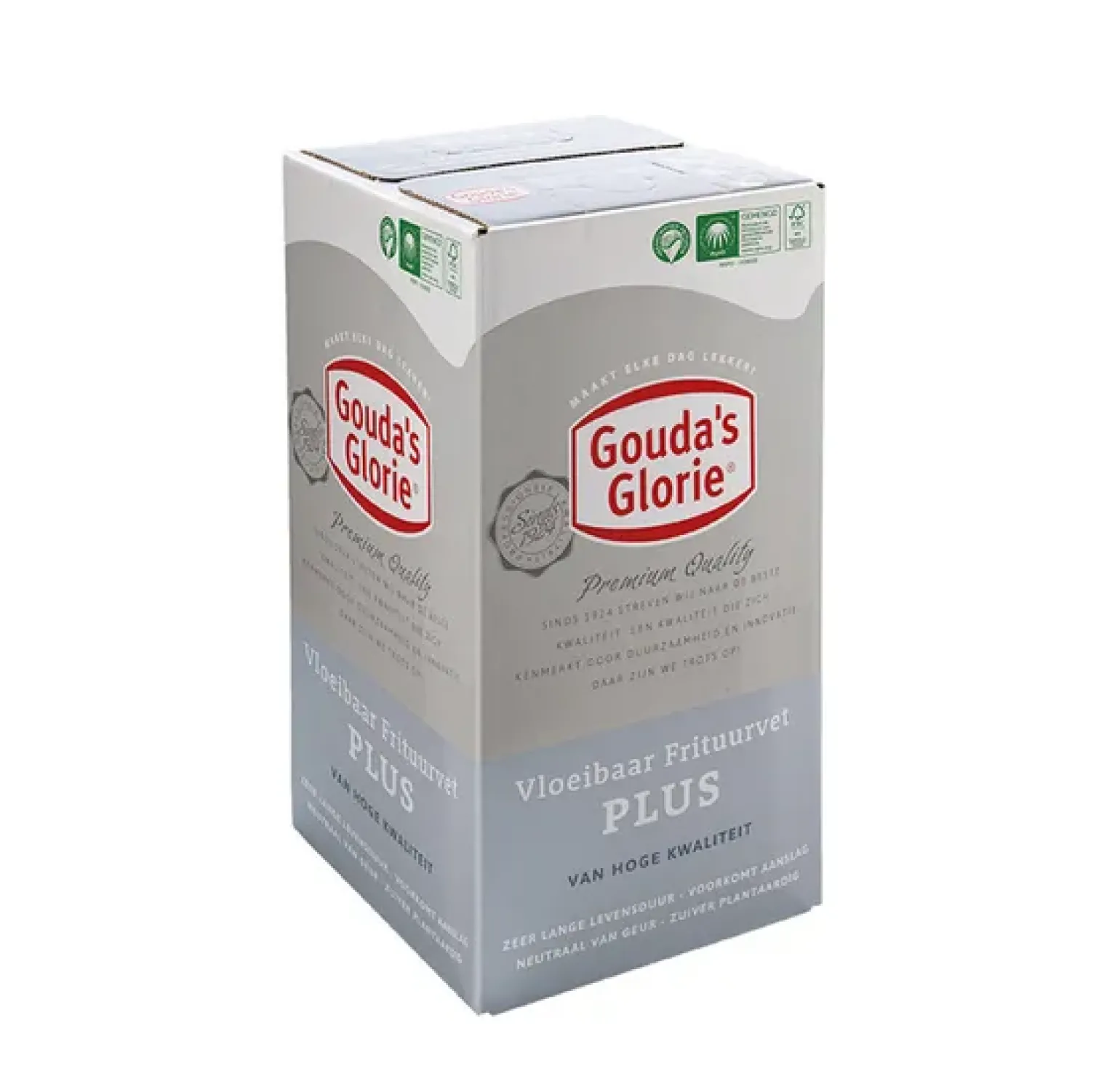 Gouda’s Glorie Vloeibaar Frituurvet PLUS bib (10 liter)