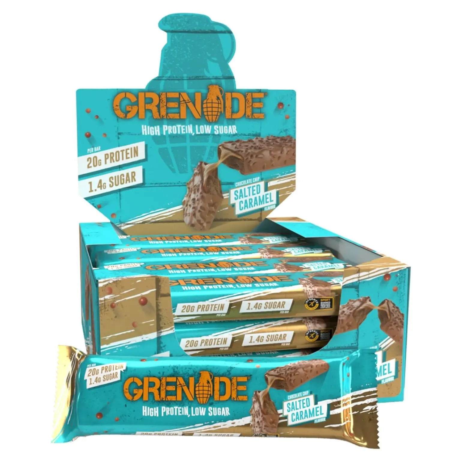 Grenade Chocolate Chip Salted Caramel (12x60gr)