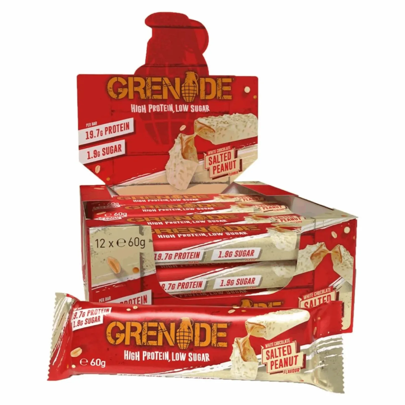 Grenade White Chocolate Salted Peanut (12x60gr)