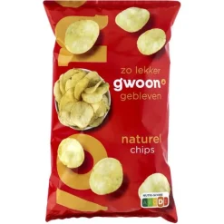 G’woon chips naturel 250 gr