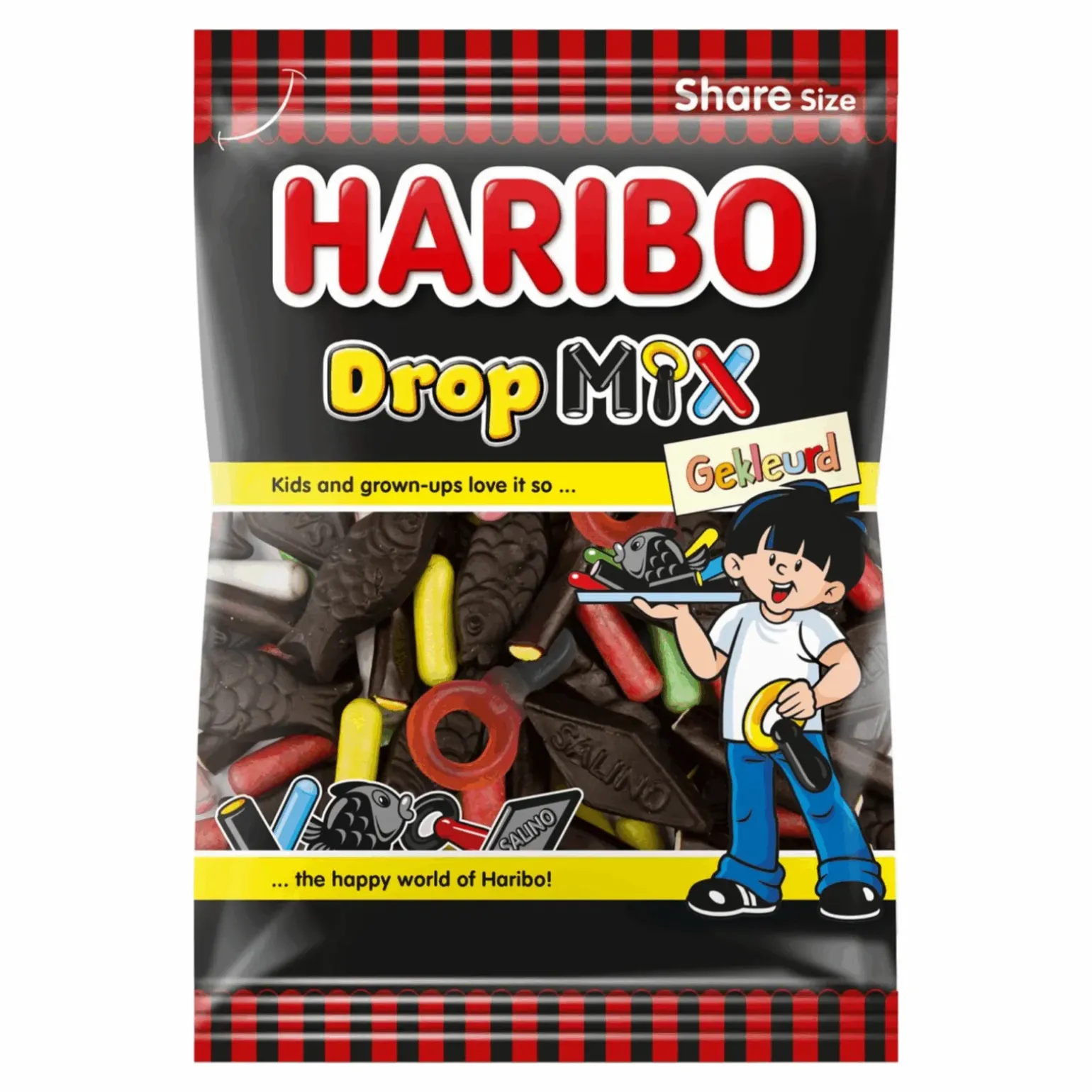 Haribo Gekleurde Dropmix (12x 250gr)