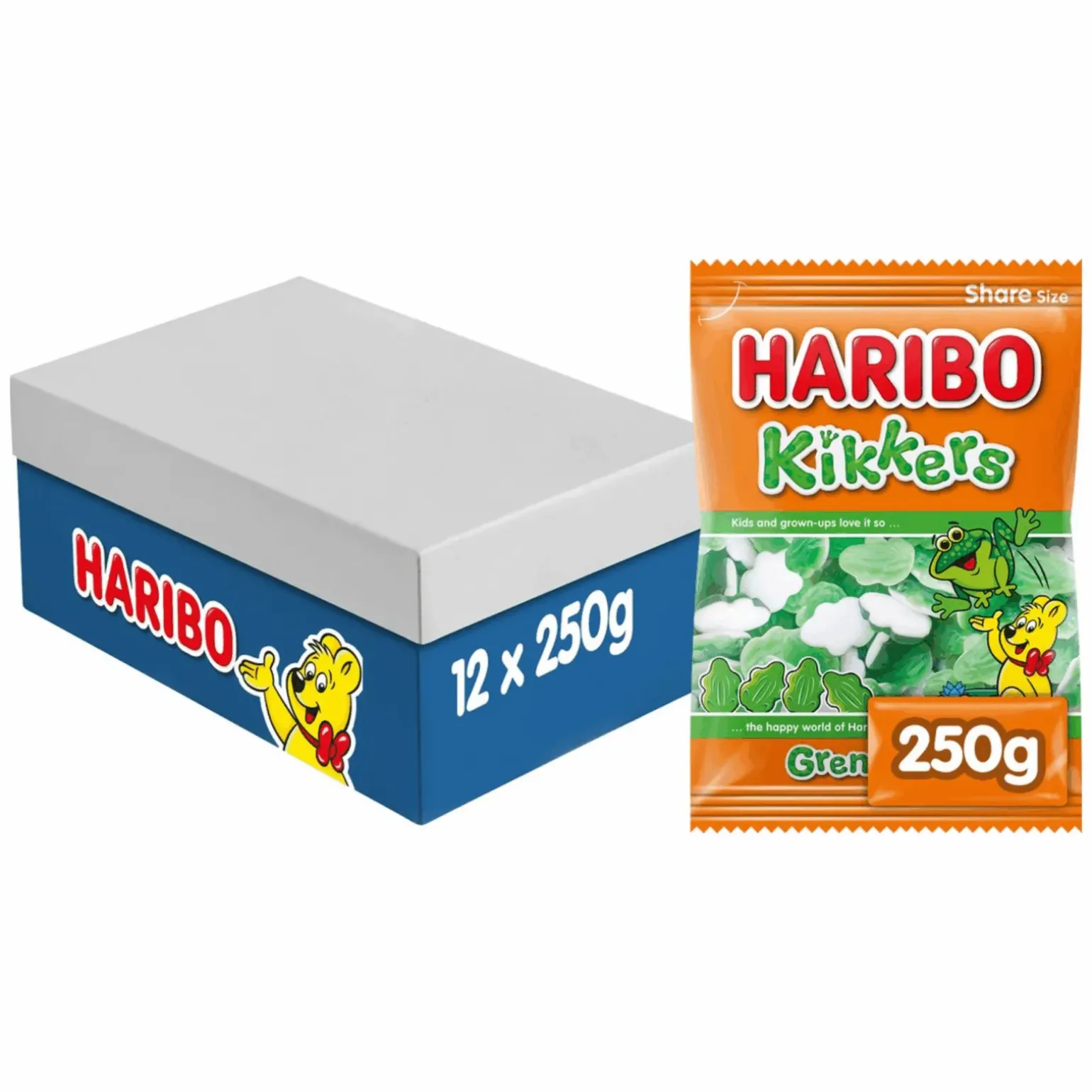 Haribo Kikkers Zak (12x 250gr)