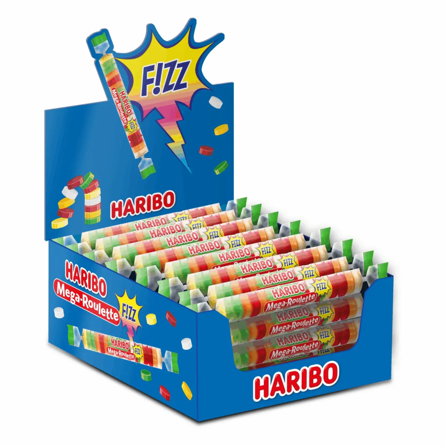 Haribo Mega Roulette Zuur (40 rollen)