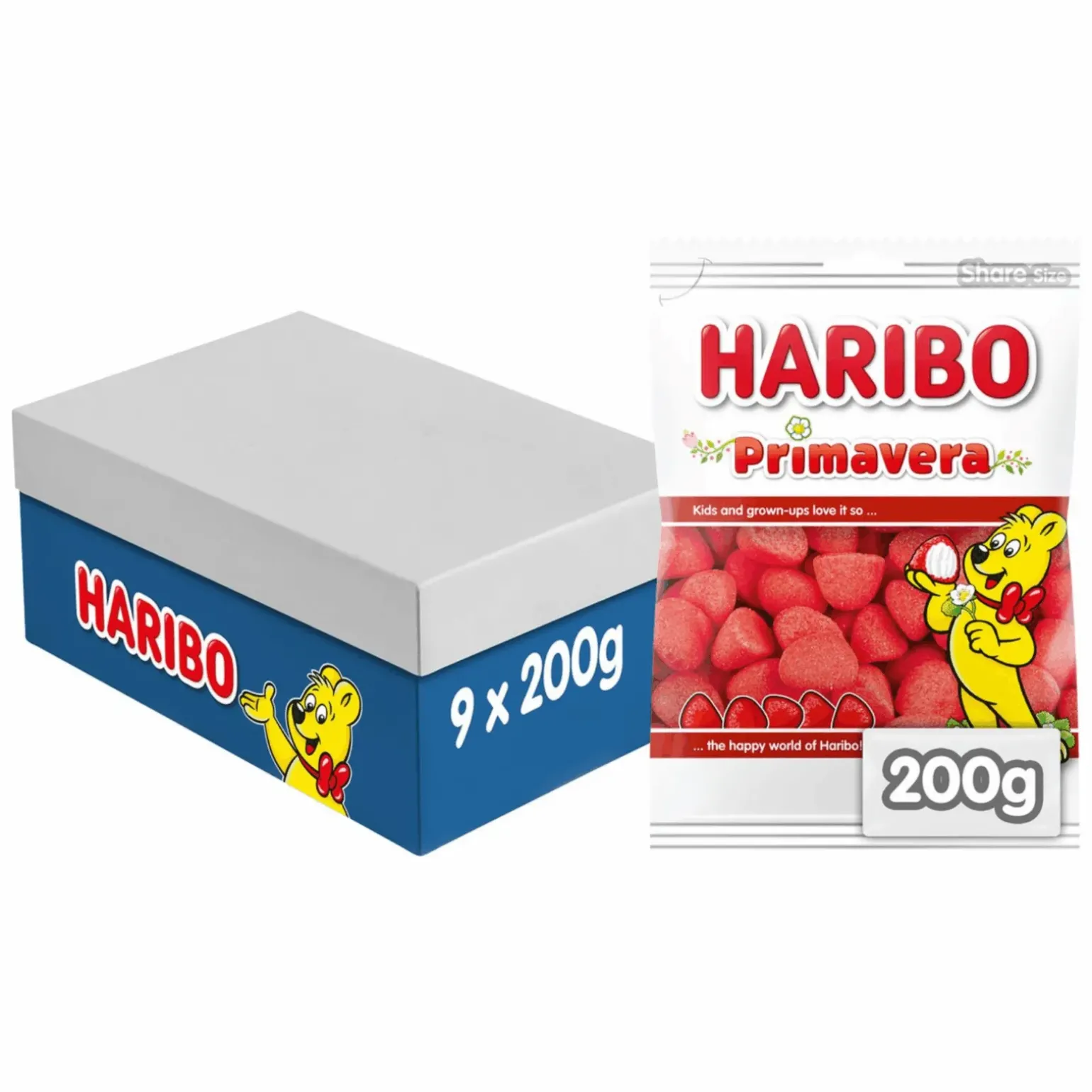Haribo Schuim Aardbeien Zak (9x 200gr)
