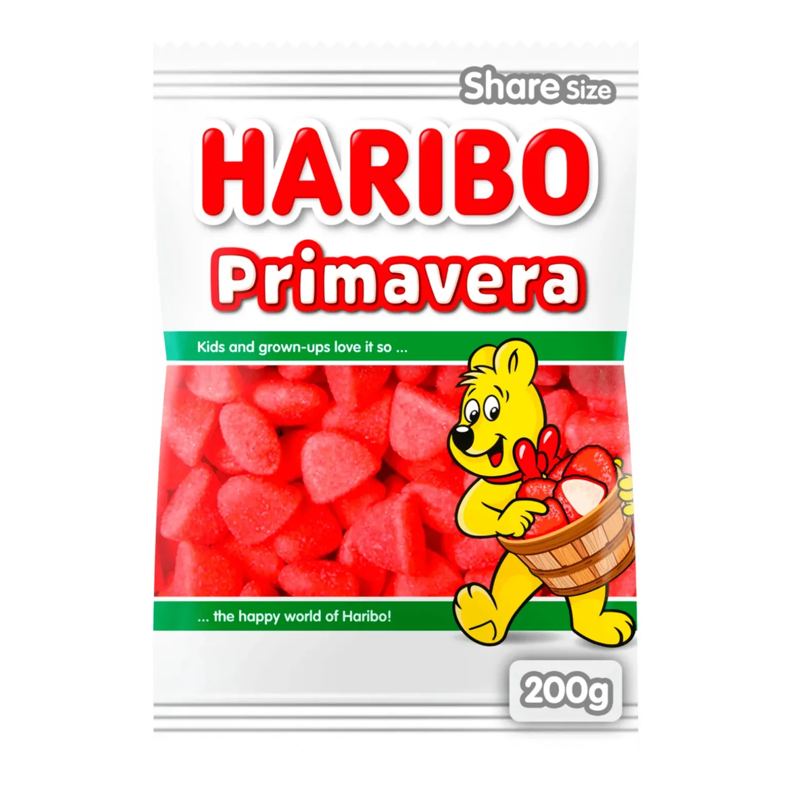 Haribo Schuim Aardbeien Zak (9x 200gr)