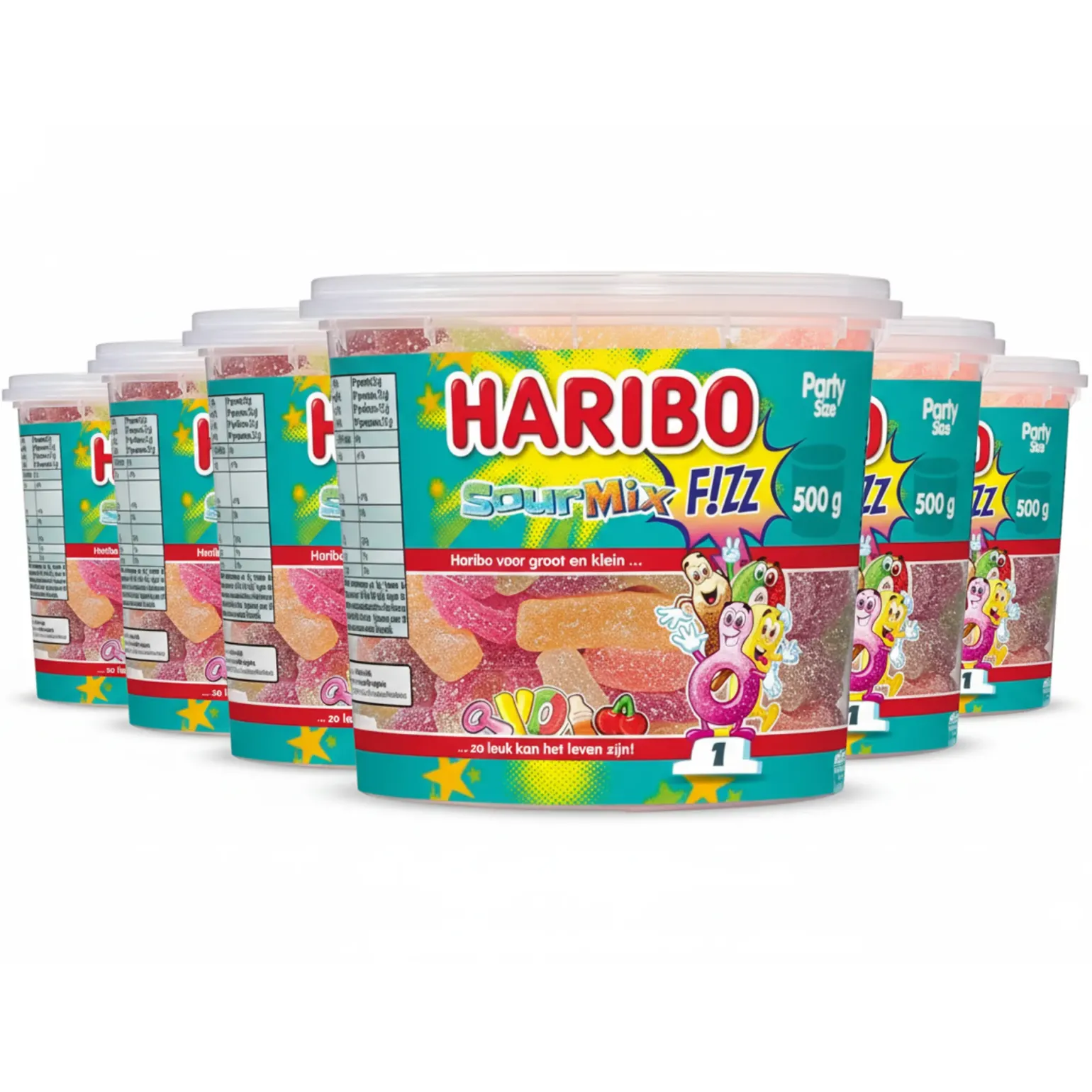 Haribo Sour Mix Fizz silo (6x 500gr)