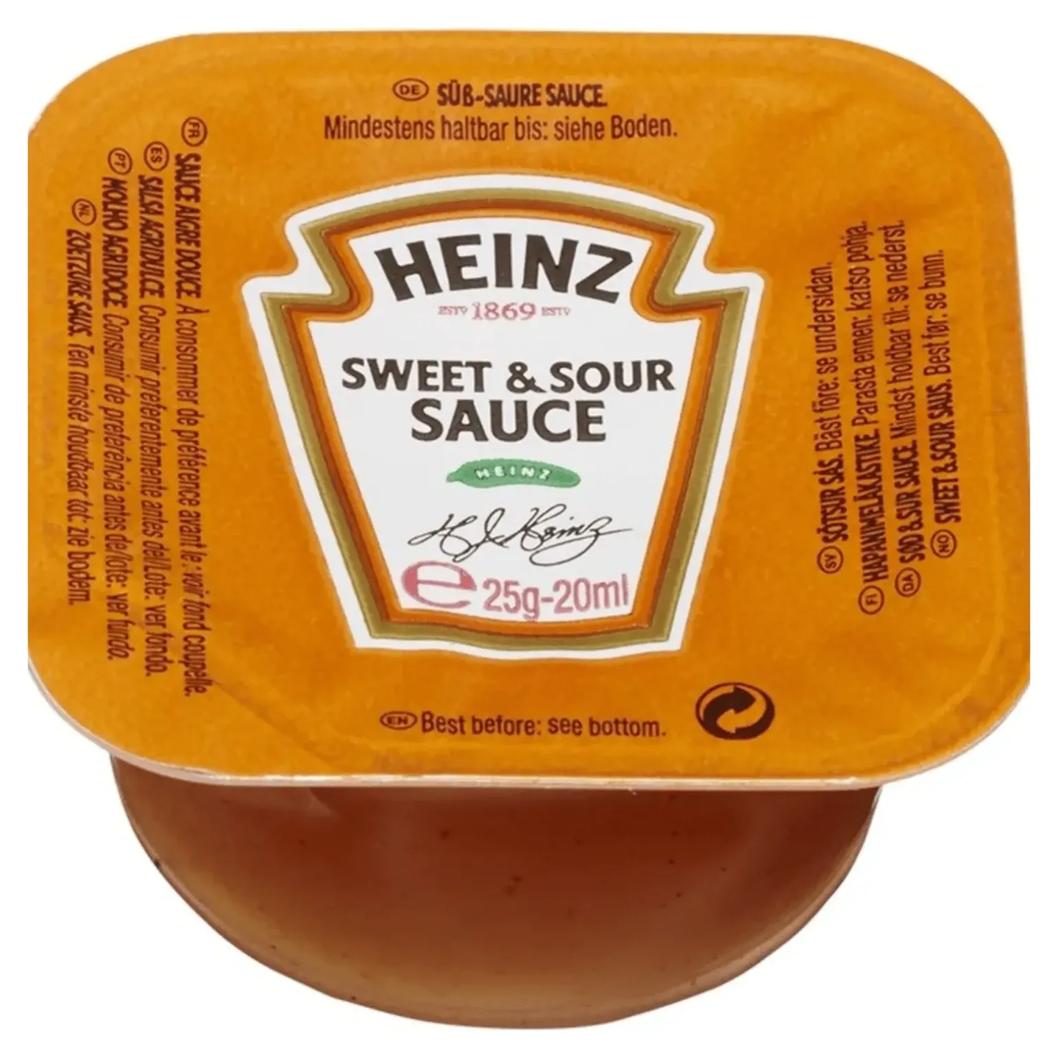 Heinz Sweet & Sour Sauce Dippots (100x 25gr)