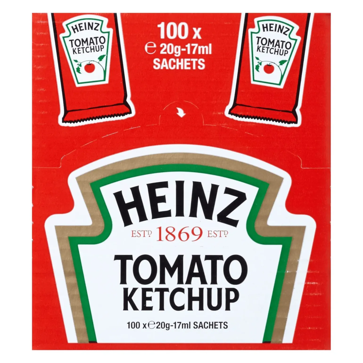 Heinz Tomatenketchup Sachets (100x 17ml)