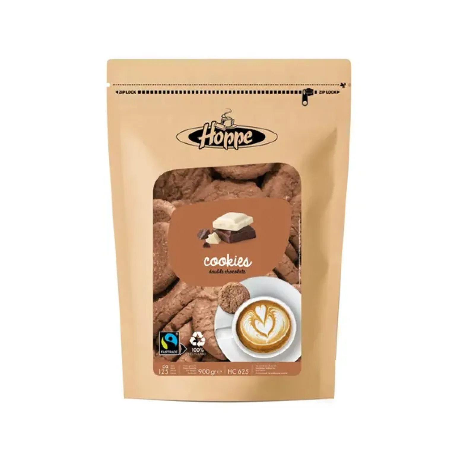 Hoppe Cookies Double Chocolate Fairtrade (900gr)
